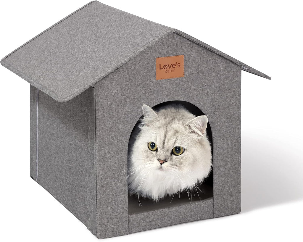 Love's cabin Outdoor Cat House Weatherproof. Sized and styled for real homes, not just a listing photo.