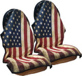 Car Seat Cover Protector Front Seats,for Gym Workout,Running,Swimming,Beach and Hiking,Waterproof Sweat Towel Bucket Seat Covers for Cars SUV Trucks (American Flag, 2Pcs)