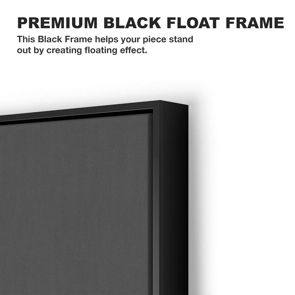 Death Star Inspired Canvas Print Wall Art | Futuristic Space Station Artwork | Smooth Surface Home Decor – Various Sizes (18in x 12in Modern Black Framed)