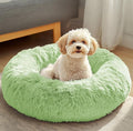 JOLLYVOGUE Dog & Cat Bed, Calming Anti-Anxiety Pet Bed for Small Dogs, Fluffy Donut Cushion for Small and Medium Pets (20")