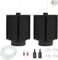 ALEGI Aquarium Bio Sponge Filter with Ceramic Media for Clear and Quiet Aquariums for Betta Fry Shrimp Tiny Fish Tank (40-75 Gallon 2 Pack)