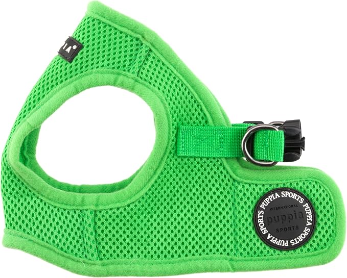 PUPPIA International Harness Soft B Vest, Medium, Green