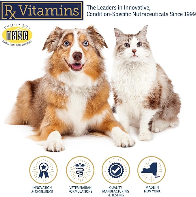 Rx Vitamins Canine Minerals - Essential Minerals for Dogs - Calcium, Magnesium, Iron Supplement, Bone and Joint Supplement for K9, Immune Support - 16oz