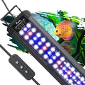 Pawfly 14W Aquarium LED Light for 18 to 24 Inch Fish Tanks Extendable Fish Tank Light with Full Spectrum Brilliant White Blue Red Lights with Daytime & Night Modes and Adjustable Brightness