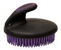 Weaver Equine Palm-Held Fine Curry with Small Rubber Bristles, Purple/Black