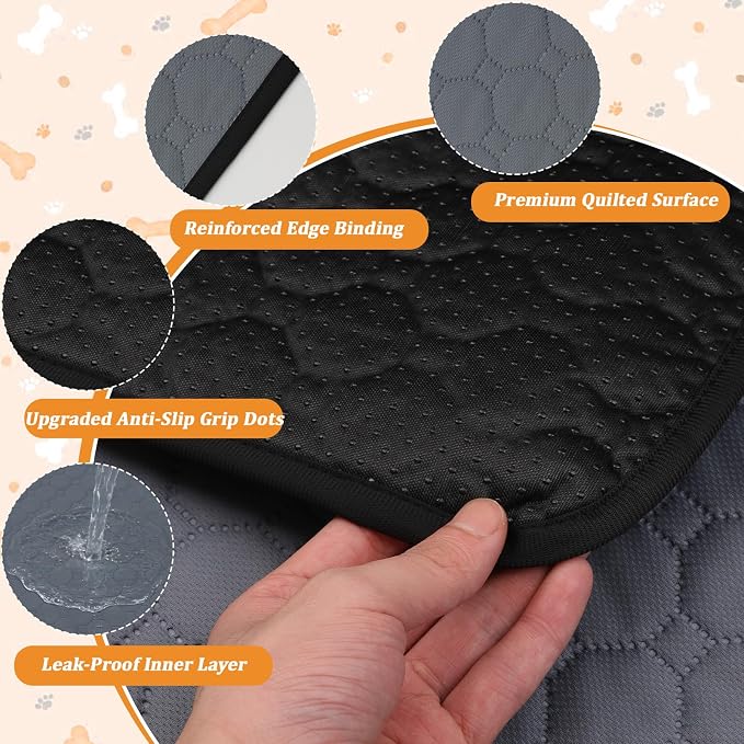 Washable & Reusable Pee Pads for Dogs, 2 Pack, 36 x 55 Inch | Super Absorbent, Waterproof TPU, Machine Washable & Reusable, Non-Slip Bottom, Floor Protection