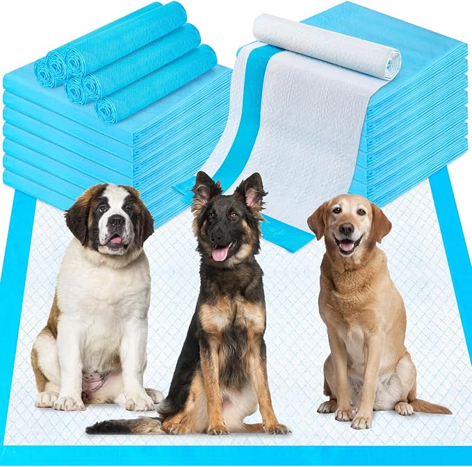 Pee Pads for Dogs & Cats 40"x40" 100 Count, Puppy Pads Extra Large, Disposable Thicken Pet Training Pads for Doggie Rabbits, Incontinence Underpads Ultra Absorbent & Quick-Dry, Leakproof Potty Pad