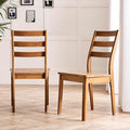 Furniturebox UK Solid Wood Table - Lynton Wooden Dining Table - Modern Take on Traditional Classic Farmhouse Dining Furniture - Retro Solid Rubberwood (2 Dining Chairs Only)