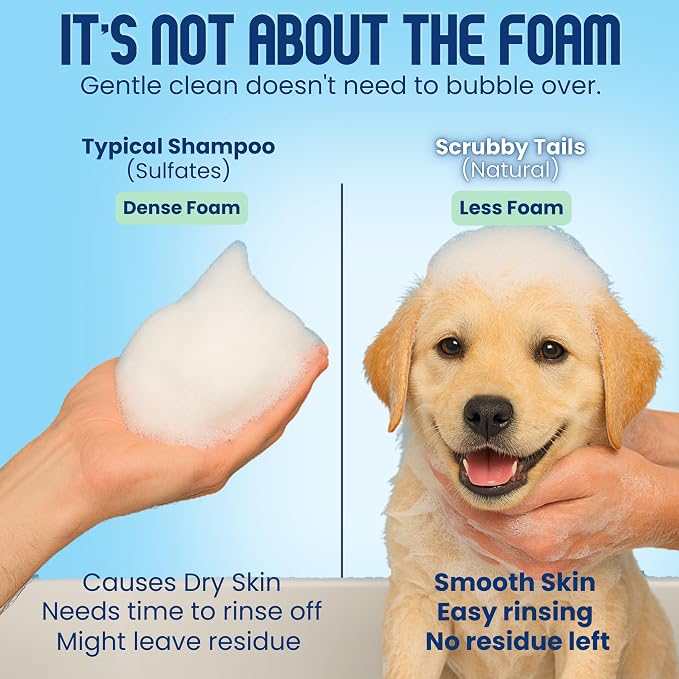 Organic Dog Shampoo - Puppy Oatmeal Shampoo for Itchy Skin Relief - Hypoallergenic for Sensitive Skin, for Dogs of All Ages, Deodorizes, Tearless, Made in USA, 16oz (Vanilla Ice Cream)