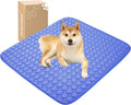 MICROCOSMOS Summer Cooling Mat & Sleeping Pad- Water Absorption Top, Materials Safe, Easy Carry, EZ Clean. Keep Cooling for Pets, Kids and Adults.(Navy Blue, 36" x36")