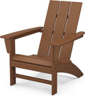 POLYWOOD AD420TE Modern Adirondack Chair, Teak