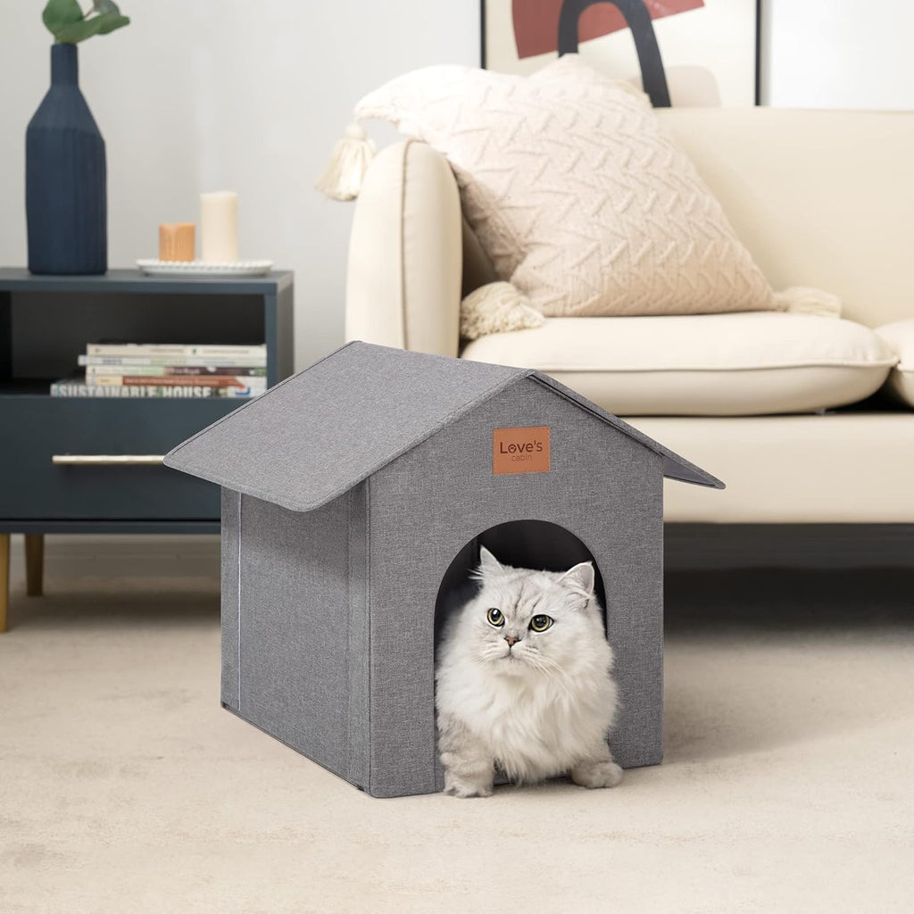Love's cabin Outdoor Cat House Weatherproof. Sized and styled for real homes, not just a listing photo.