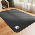HotLive Dog Food Mat - Absorbent Cat Mat for Food and Water, No Stains Pet Feeding Bowl Mat, Easy to Clean Pet Placemats, Quick Dry Dog Water Dispenser Mat for Messy Drinkers | Paw Black 18"x 28"
