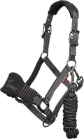 LeMieux Vogue Fleece Headcollar - Halter & Leadrope - Extra Padding, Adjustable at Curb and Poll Strap