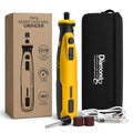 Diamondg Cordless Dog Nail Grinder with Quiet Sound & LED Tip for Large & Small Dogs, 4hrs. Runtime - Electric Dog Nail Trimmer, Heavy Duty Rotary Tool Alternative to Toenail Clippers & Filers