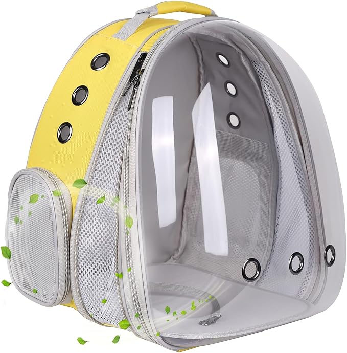 Front Extension Large Cat Backpack Carrier, Fit up to 20 lbs, Space Capsule Astronaut Bubble Window Pet Backpack to Transport Carry Large Cat and Small Puppy