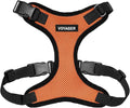 Voyager Step-in Pet Harness - All Weather Mesh, Adjustable Step in Harness for Cats and Dogs by Best Pet Supplies - Orange/Black Trim, S