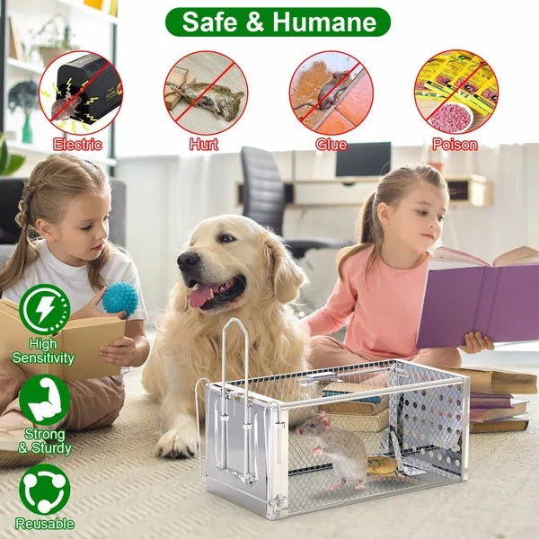 Single Door Rat Trap Cage Humane Rodent Trap Mouse Trap