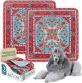 Homimp Washable Pee Pads for Dogs, 2 Pack Reusable Puppy Pads Waterproof, Absorbent and Leakproof Dog Pee Pads, Non Slip Puppy Training Pads, Pet Mat for Floor, Crate, Couch, Whelping,Brown, 36"x36"
