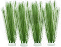 M2cbridge Plastic Fish Tank Plants Soft Silk Water Grass for Terrarium Simulate Plants and Aquarium Landscape(4pcs,12")
