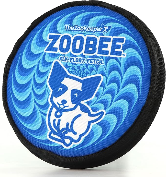 ZooBee Flying Disc Dog Toy – Dog Vision Friendly Colors – Soft & Durable Frisbee for Outdoor Play, Water Fetch & Pool Fun – Safe on Teeth – Floating Dog Toy – Lightweight & Easy to Throw