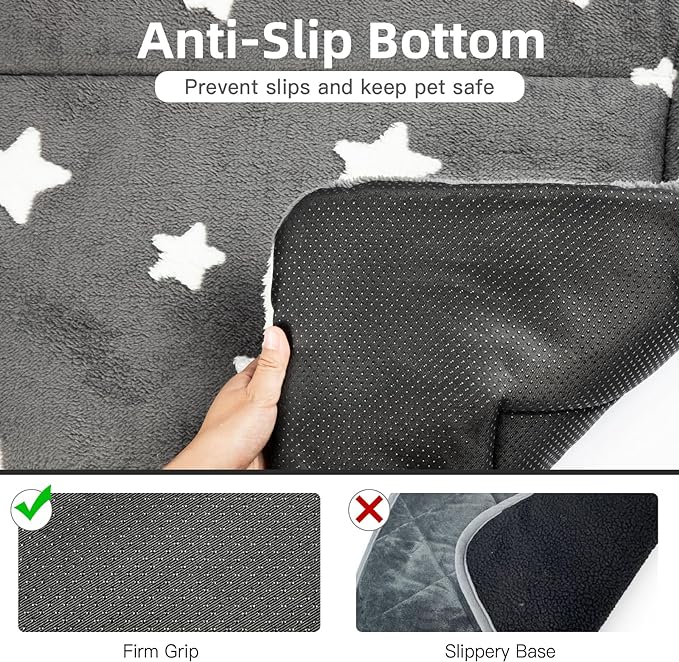 Mora Pets Dog Crate Pad Dog Kennel Bed Mat for Large Dogs Washable Cute Star Pet Bed for 36 inch Cage Ultra Soft Flat Puppy Cat Cushion for Cozy Sleeping Anti-Slip Grey 36 x 23 | Soft Dog Bed Mat, Crate Pad for Dog Cages Cozy Sleeping Liner, Pet Pillow...