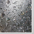 Kromapolis Window Film, Window Privacy Film Frosted, Vinyl Glass Covering, Stained Glass Decorative Film, Static Window Clings, Non-Adhesive (Grayish Black, 11.8 x 78.7 inch)
