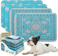 Homimp Washable Pee Pads for Dogs, 4 Pack Reusable Puppy Pads, Absorbent and Leakproof Dog Pee Pads, Non Slip Puppy Training Pads, Pet Mat for Floor, Crate, Couch, Whelping, 24"x36"