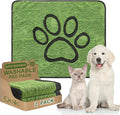 Reusable Dog Pee Pads, Washable Puppy Pads, Leak-Proof 30"x34" 2 Pack | Super Absorbent And Non-Slip Potty Training Pads, Soft Paw Print Plush Design, Ideal For Crates, Couch, Car Seats & Pet Beds
