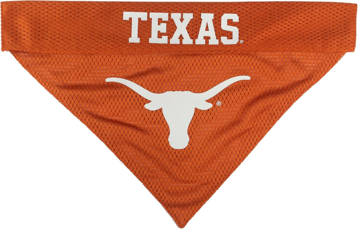 Pets First Collegiate Pet Accessories, Reversible Bandana, Texas Longhorns Size XX-Large