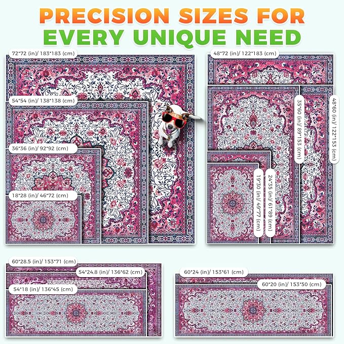 Hompet 2 Pack Super Absorbent Dog Door Mat for Muddy Paws, Washable Pee Pads for Dogs, Reusable Puppy Training Pads, Quick Dry Non-Slip Pet Entryway Rug, Leak-Proof Potty Pad for Indoor Floors 72x72