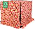 Molly Mutt Papillon Dog Crate Cover, 100% Cotton Canvas Cover with 2 Roll-Up Panels, Ideal for Dog or Cat Crate, Durable, Washable, and Free of Harmful Chemicals, 42" x 28" x 31"