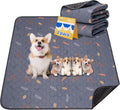 Washable Pee Pads for Dogs - 2 Pack Puppy Pads with Super Absorbent, Non-Slip, Reusable Pee Pads Specifically Designed for Dog Playpen, Crate, Whelping Box, Floor - 36" x 41", Grey