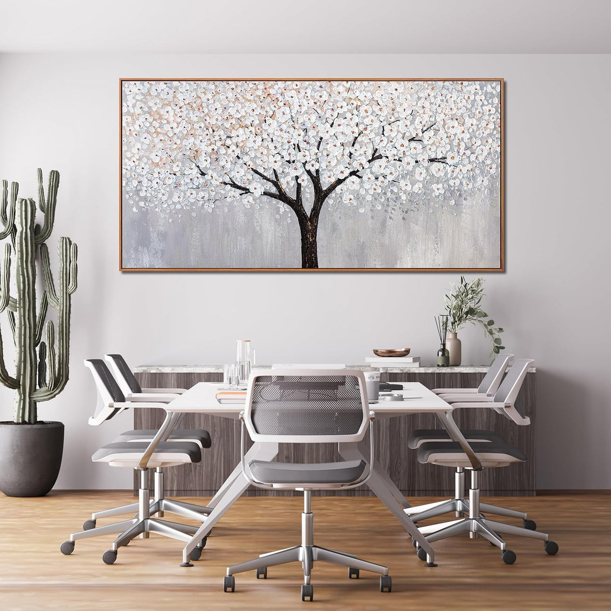 Canvas Wall Art Decor Artwork for Walls Framed Black and White Wall Art Prints Large Tree of Life Wall Art for Living Room Art Work for Wall Decor Bedroom Office Wall Decor 29"X58"