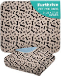 Furthrive Washable Pee Pads for Dogs with Pheromone Attraction, Reusable | Reusable Puppy Pads, Waterproof Non-Slip Training Pad 31.25 x 27.25 in, Pet-Friendly for Crates, Apartments (One Unit)