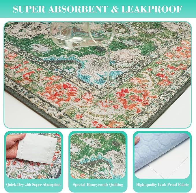Thicken Washable Pee Pads for Dogs, Waterproof Reusable Pee Pads for Dogs，54"x72" Super Absorbent Leakproof Dog Pads, Non-Slip Potty Pads for Floor, Crate, Couch, Whelping Pads Pet Supplies