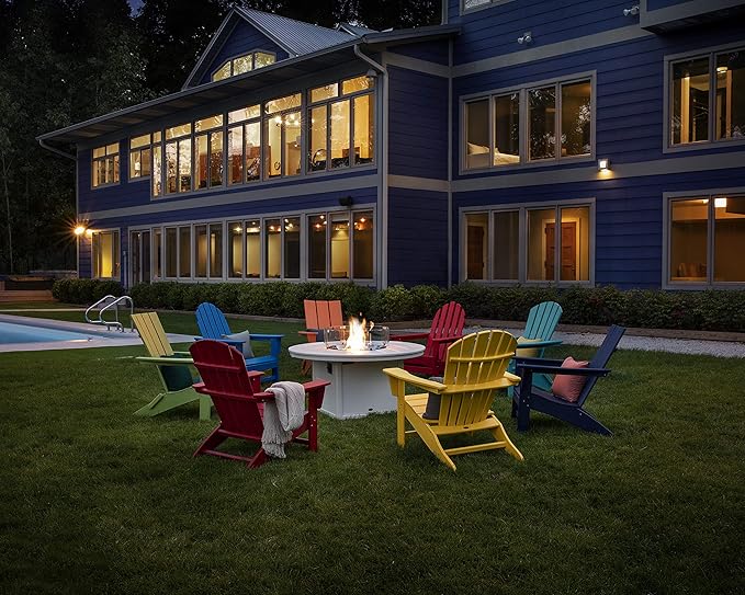 POLYWOOD AD420SA Modern Adirondack Chair, Sand