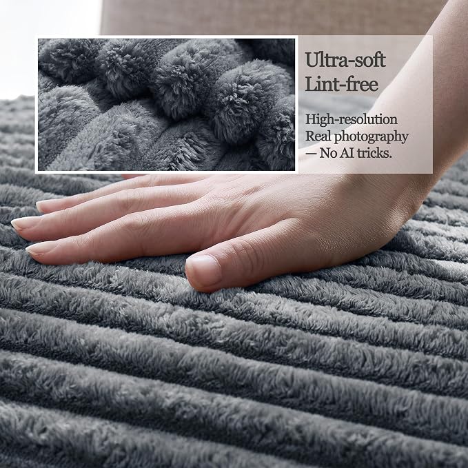 Waterproof Couch Cover for Dogs Non-Slip, Fuzzy Soft Pet Couch Covers for Sofa, Pet Friendly Area Rug Dog Bed Covers Washable Sofa Cover Mat (Titanium Gray, 58" x 82" 1 Pack)