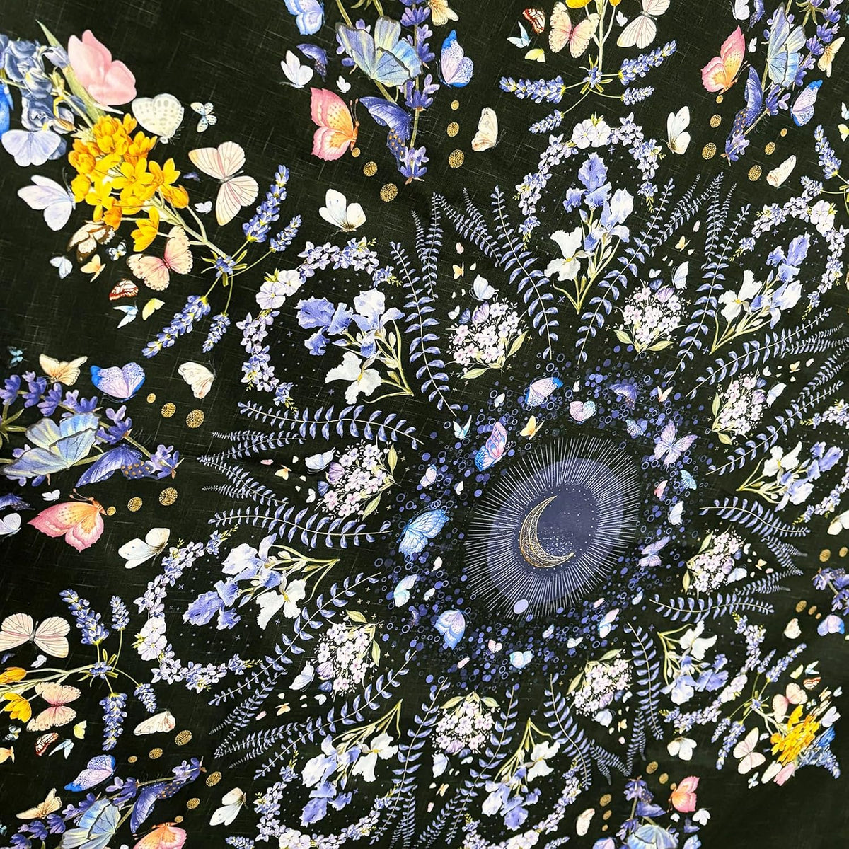 Damanse Floral Tapestry Wall Hanging Cute,Boho Wall Tapestry for Bedroom Aesthetic,Mandala Living Room Decor for Teen Girls (Purple, 59.80" x 78.70")