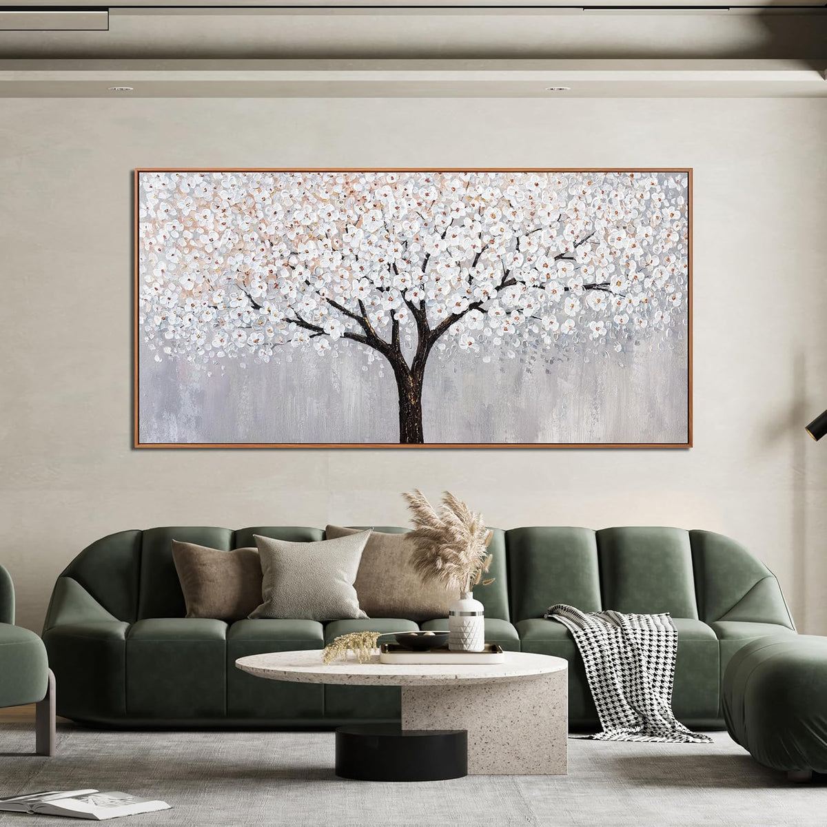 Canvas Wall Art Decor Artwork for Walls Framed Black and White Wall Art Prints Large Tree of Life Wall Art for Living Room Art Work for Wall Decor Bedroom Office Wall Decor 29"X58"