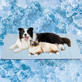 Cooling Dog Mat Q-Max>0.5 - Rapid Cooling Tech, Thin Breathable Crate Pad, Portable Washable Summer Mat, Chill Soothing Fabric - 47"x29" Extra Large Dog, Blue