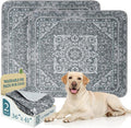 Homimp Washable Pee Pads for Dogs, 2 Pack Reusable Puppy Pads Waterproof, Absorbent and Leakproof Dog Pee Pads, Non Slip Puppy Training Pads, Pet Mat for Floor, Crate, Couch, Whelping,Grey, 36"x41"