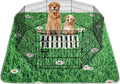 Aitmexcn Washable Pee Pads for Dogs, 2 Pack Super Absorbent Reusable Puppy Pads, Lawn Design Reusable Dog Pads for Potty Tranning, Whelping, Playpen, Crate, Bed - 31"x36" - Green