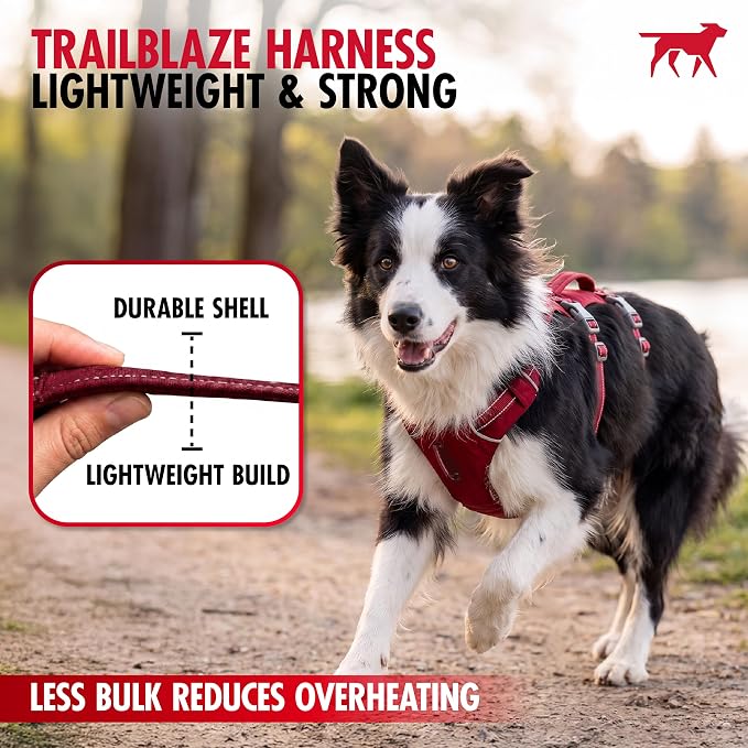 Tuff Pupper Escape Proof Dog Harness for Extra Large Dogs | No Pull Lightweight Adjustable Harness | No Escape Multifunctional Outdoor Pet Gear | Strong Durable Breathable | Secure Comfortable Fit