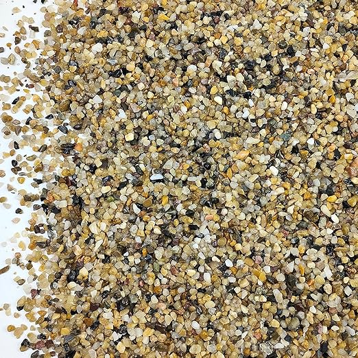 20LB Coarse Sand, Colored Rocks Pebbles, Quartz Sand for Cactus Bonsai, Succulent Plant Bonsai Paving, Vase Filling Decoration, Natural Sand for Fish Tank Decoration Paving(2-4mm)