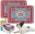 Homimp Washable Pee Pads for Dogs, 2 Pack Reusable Puppy Pads Waterproof, Absorbent and Leakproof Dog Pee Pads, Non Slip Puppy Training Pads, Pet Mat for Floor, Crate, Couch, Whelping,Brown, 24"x36"