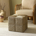 SAFAVIEH Couture Collection - Malta Natural Woven Seagrass Square Ottoman, Fully Assembled (CWK2028A)