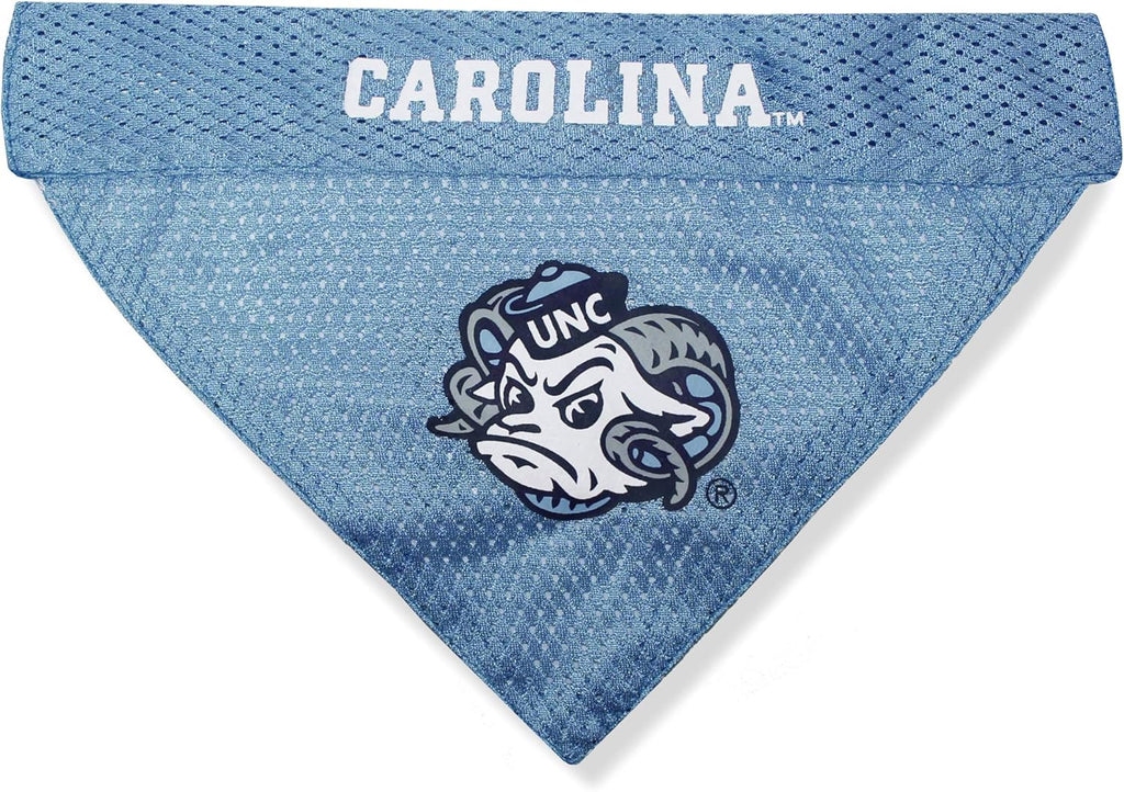 Pets First NCAA Reversible Bandana. North Carolina Tar Heels Sports Fan Pet Bandana Small/Medium, Home & Away!