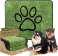 Reusable Dog Pee Pads, Washable Puppy Pads, Leak-Proof 36"x41" 2 Pack | Super Absorbent And Non-Slip Potty Training Pads, Soft Paw Print Plush Design, Ideal For Crates, Couch, Car Seats & Pet Beds