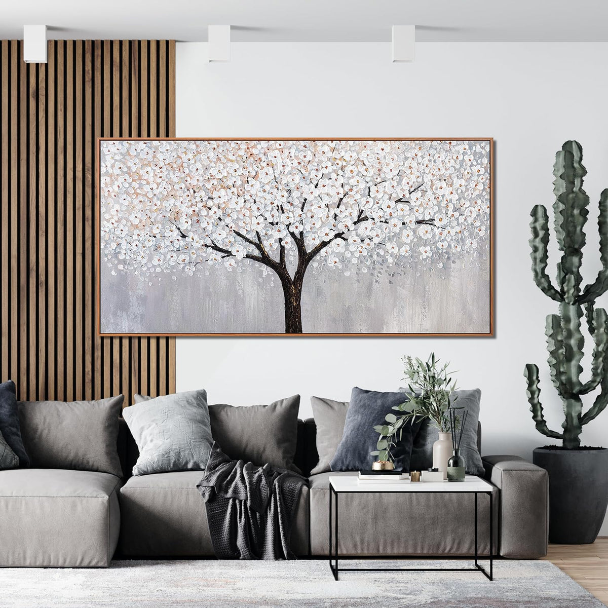 Canvas Wall Art Decor Artwork for Walls Framed Black and White Wall Art Prints Large Tree of Life Wall Art for Living Room Art Work for Wall Decor Bedroom Office Wall Decor 29"X58"